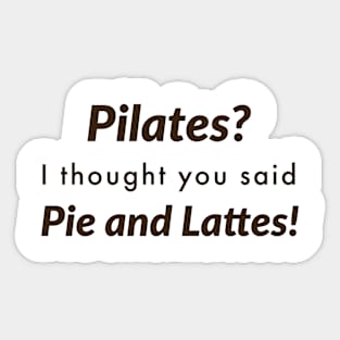 Pie and Lattes Sticker